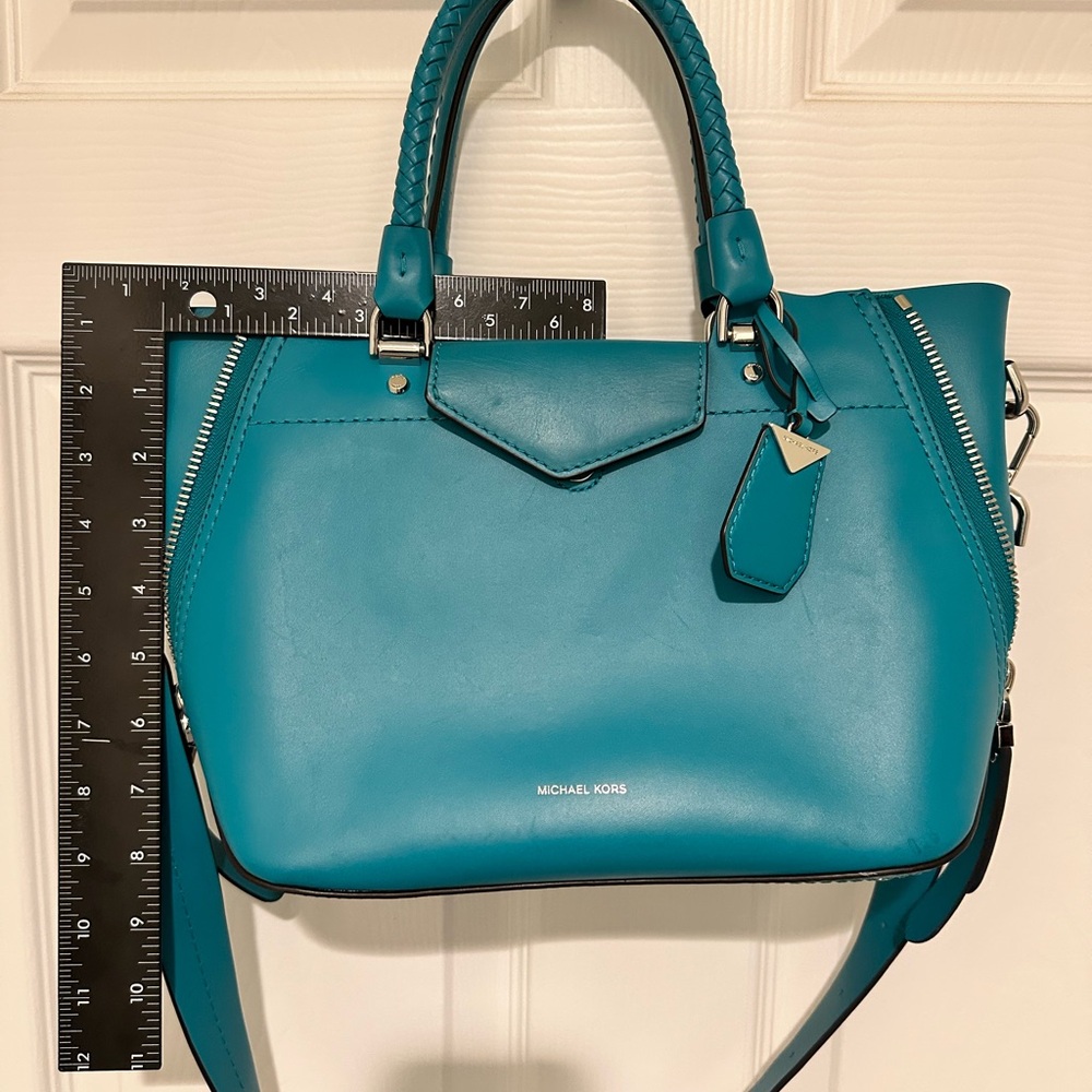 Michael Kors Turquoise Satchel with Wallet